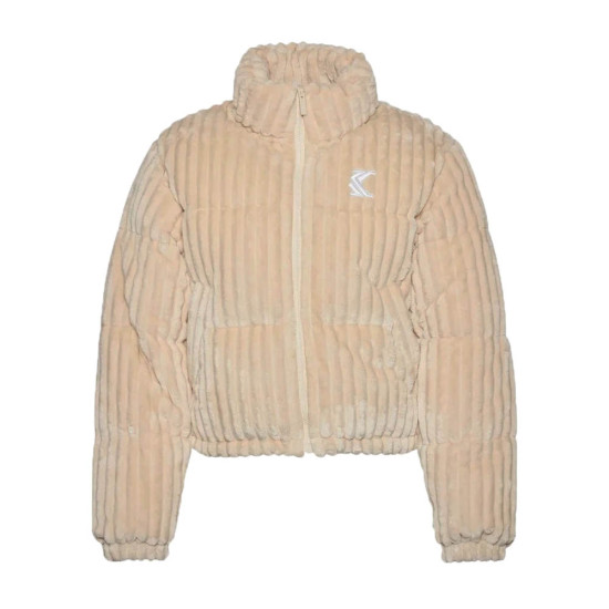 Karl Kani Γυναικείο μπουφάν OG Fuzzy Corduroy Short Puffer Jacket